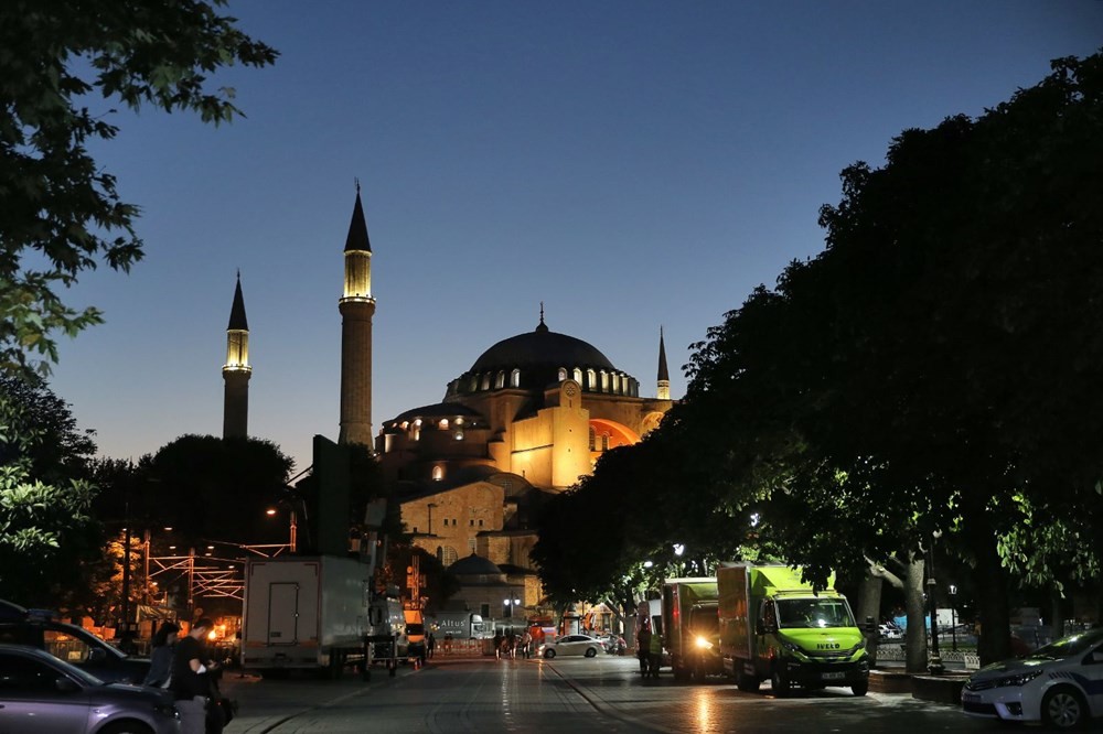 Tarihi gün, Ayasofya'ya akın ettiler! İşte fotoğraflar