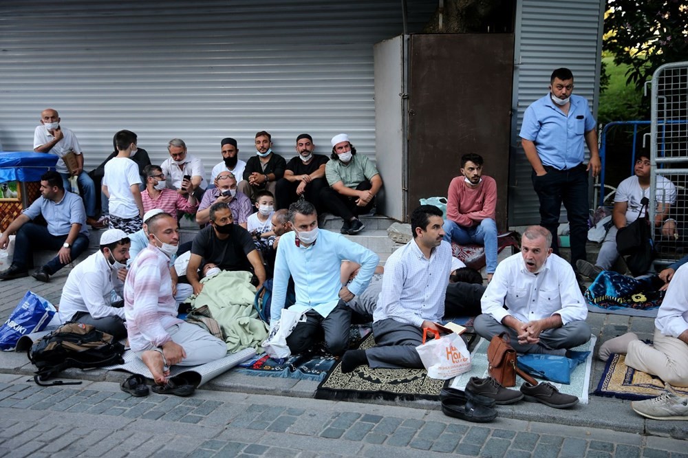 Tarihi gün, Ayasofya'ya akın ettiler! İşte fotoğraflar