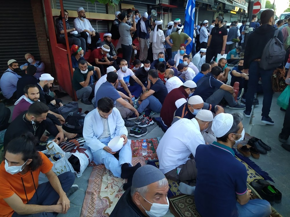 Tarihi gün, Ayasofya'ya akın ettiler! İşte fotoğraflar