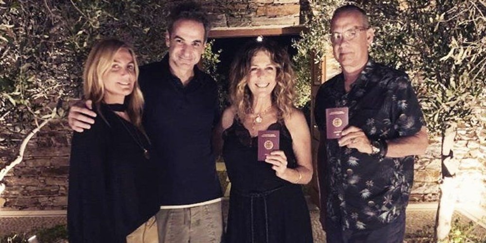 Tom Hanks ve eşi Rita Wilson Yunan vatandaşı oldu