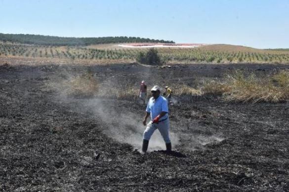 Meteor yangını olduğu iddia edilen alanda mıknatıslarla gök taşı aradılar