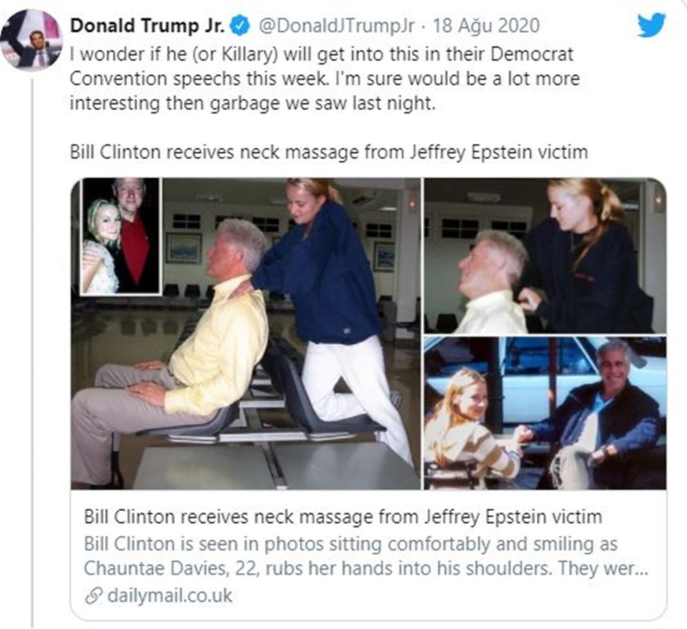 Bill Clinton'ın, Epstein'ın uçağındaki masaj fotoğrafları ortaya çıktı