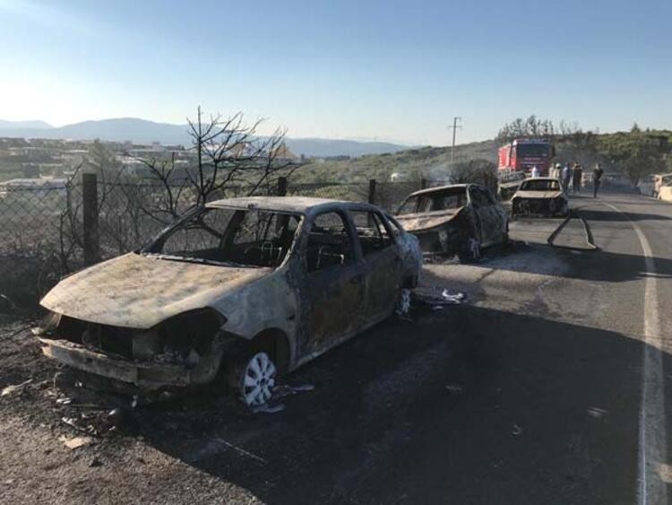 Deniz keyfi kâbusa döndü! Onlarca otomobil kül oldu