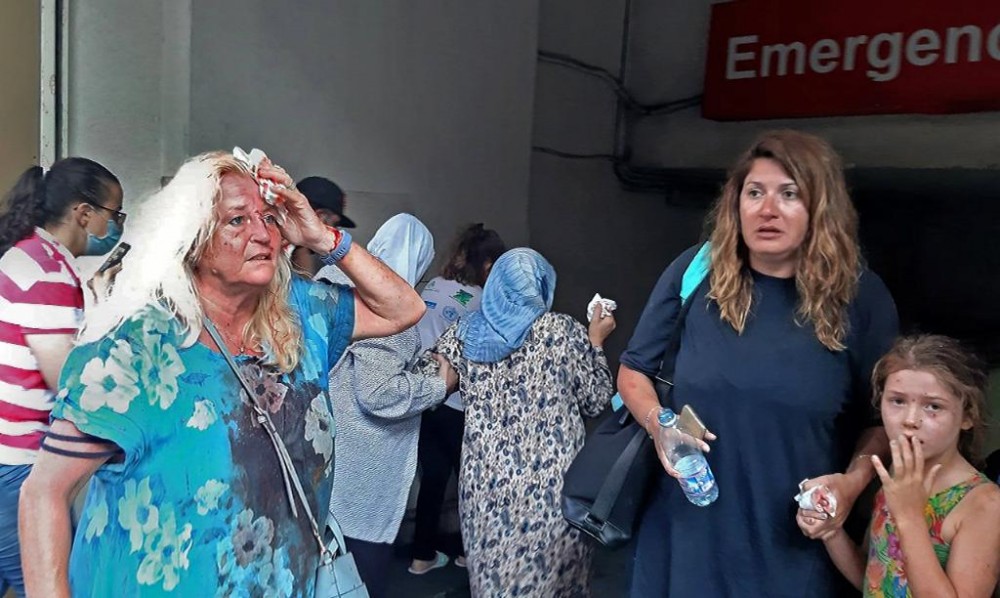 Beyrut'taki patlamanın ardından korkunç görüntüler