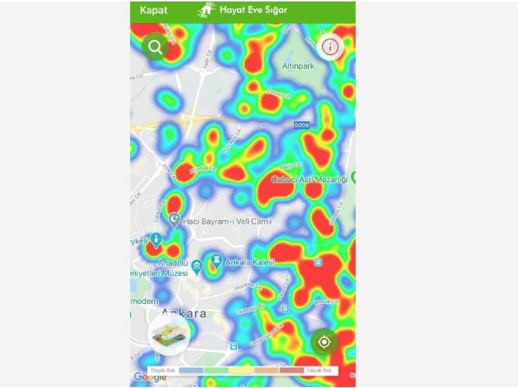 Ankara'da korona virüs haritası! İşte ilçe ilçe son durum