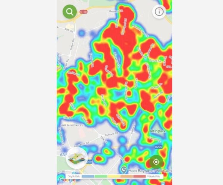 Ankara'da korona virüs haritası! İşte ilçe ilçe son durum