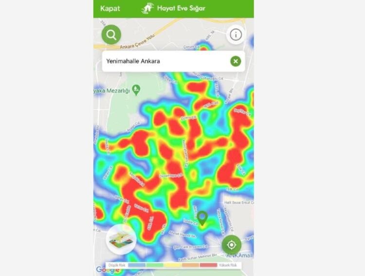 Ankara'da korona virüs haritası! İşte ilçe ilçe son durum