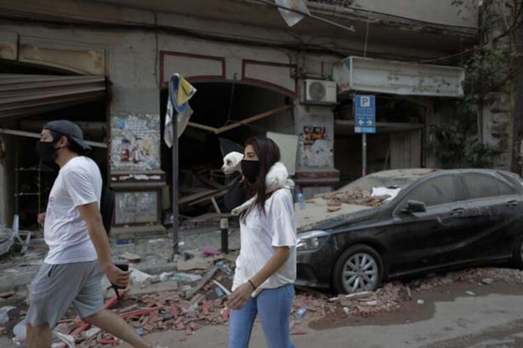 Beyrut'taki patlamanın görüntüleri ortaya çıktı!