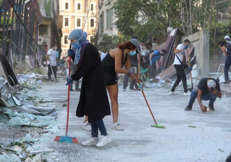 Beyrut'taki patlamanın görüntüleri ortaya çıktı!