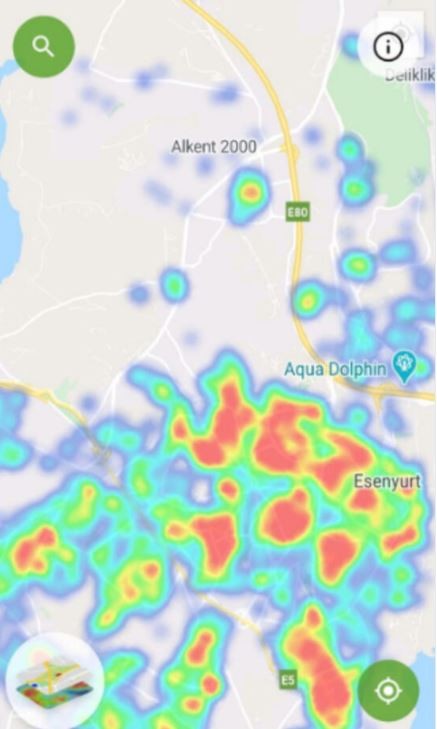 İstanbul'un ilçe ilçe korona virüs haritası