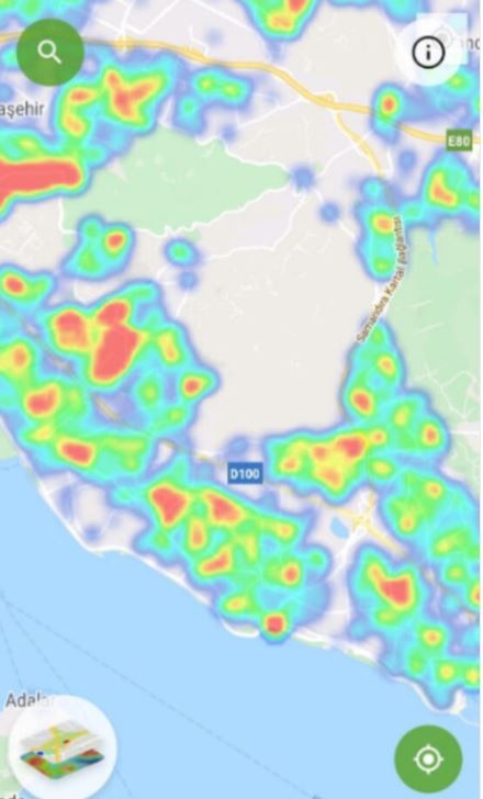 İstanbul'un ilçe ilçe korona virüs haritası
