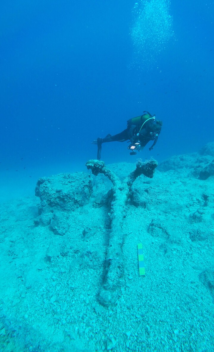 Denizin 50 metre derinliğinde Osmanlı savaş gemisi batığı bulundu