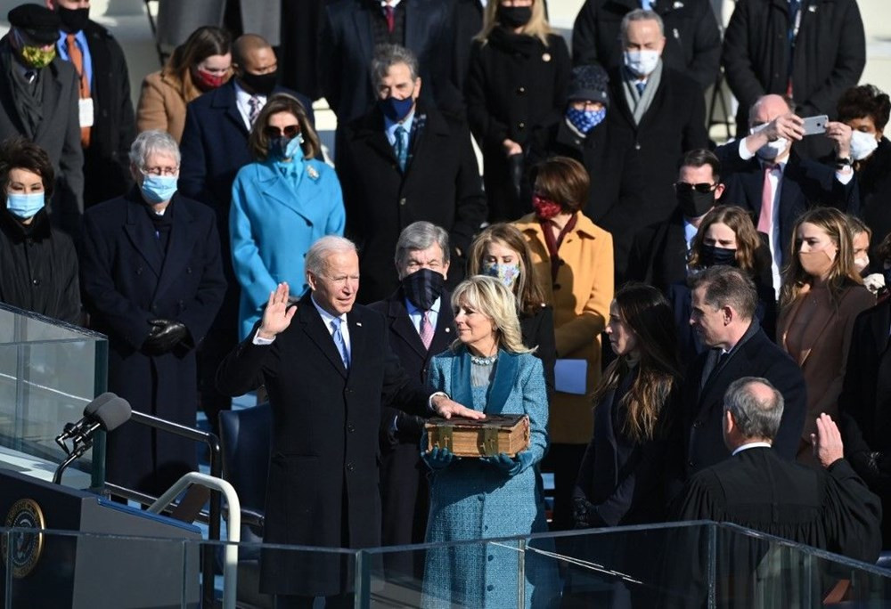 Joe Biden'ın yemin töreninden kareler