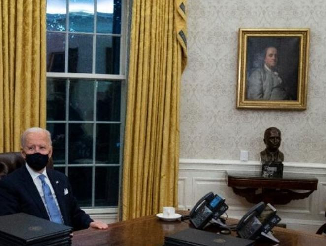 Biden sonrası Oval Ofis'te dikkat çeken değişiklikler