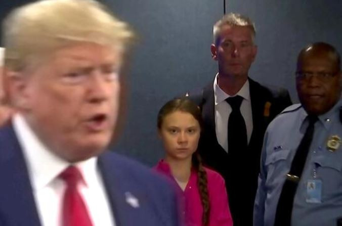 İklim aktivisti Greta Thunberg, Donald Trump'ı 'kendi sözleriyle uğurladı'