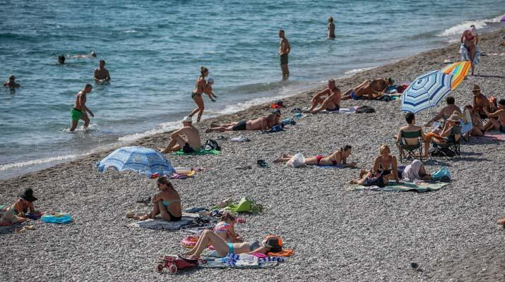 Turizm başkentinde ağustos manzarası!