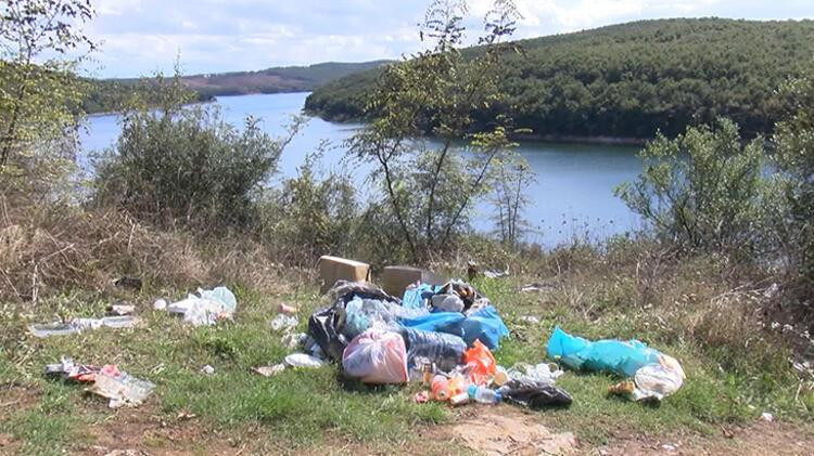 Ömerli Barajı'nın çevresi çöplüğe döndü 