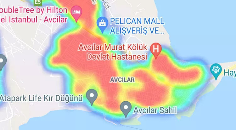 Endişelendiren görüntü: İstanbul'da ilçe ilçe son durum...