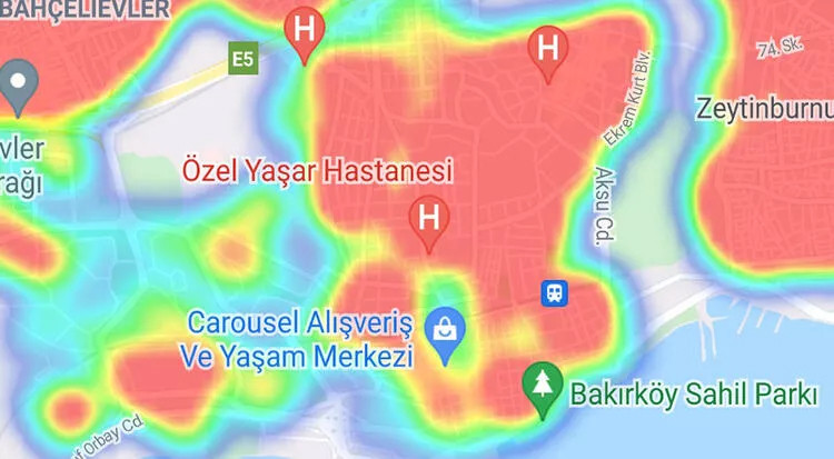 Endişelendiren görüntü: İstanbul'da ilçe ilçe son durum...