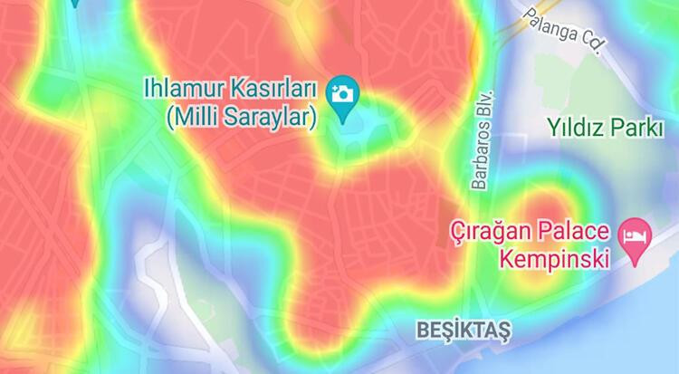 İstanbul, i̇lçe i̇lçe vi̇rüs hari̇tasi