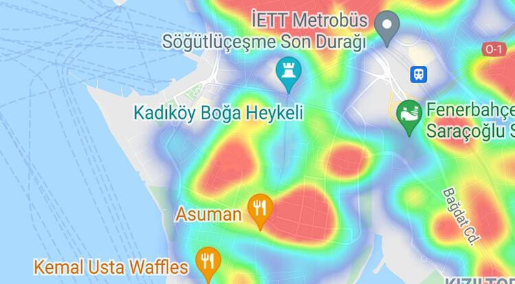 İstanbul, i̇lçe i̇lçe vi̇rüs hari̇tasi