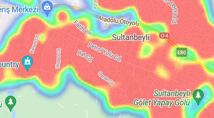 İstanbul, i̇lçe i̇lçe vi̇rüs hari̇tasi