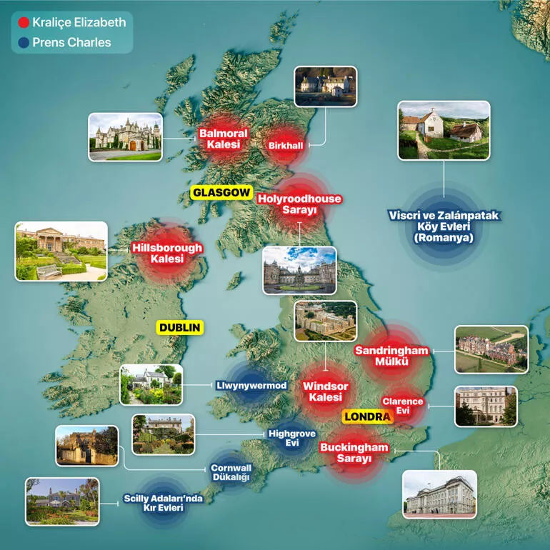 Kraliçe'nin evleri: Değerleri ne kadar, kime miras kalacaklar?