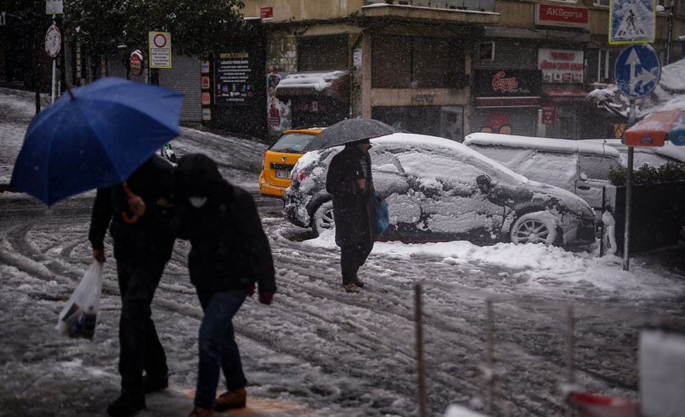 İstanbul'dan kar manzaraları