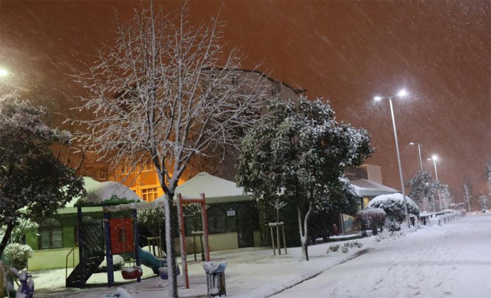 İstanbul'dan kar manzaraları