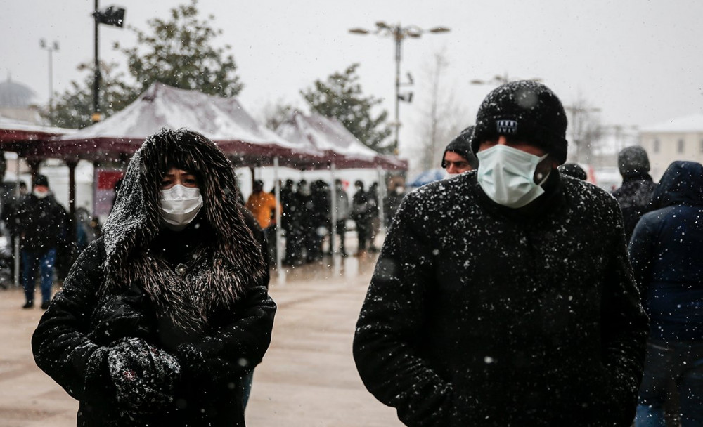 İstanbul'dan kar manzaraları