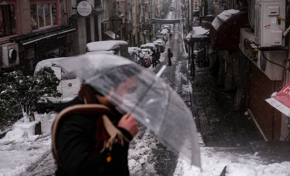 İstanbul'dan kar manzaraları