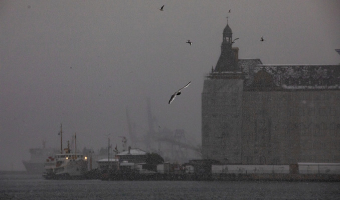 İstanbul'dan kar manzaraları