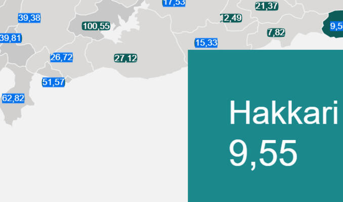 En çok ve en az vaka görülen şehirler açıklandı! 