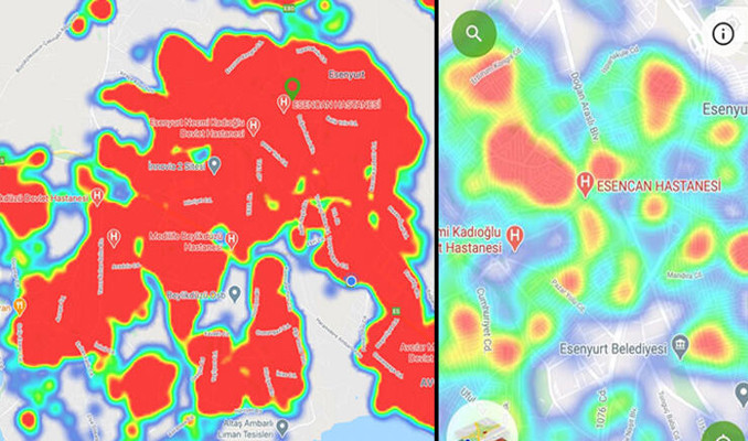 İstanbul koronavirüs haritası güncellendi
