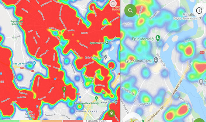 İstanbul koronavirüs haritası güncellendi