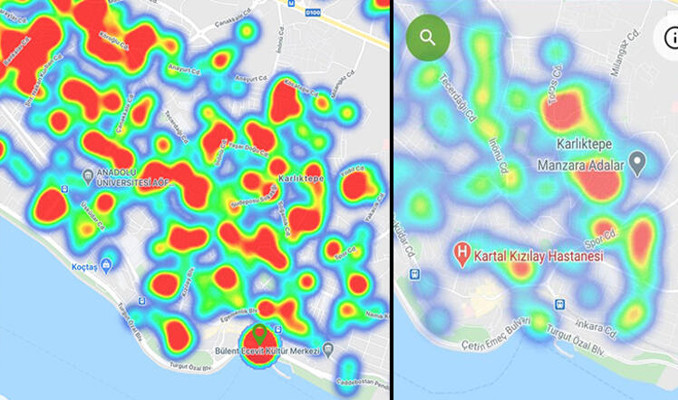 İstanbul koronavirüs haritası güncellendi