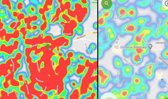 İstanbul koronavirüs haritası güncellendi