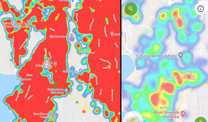 İstanbul koronavirüs haritası güncellendi