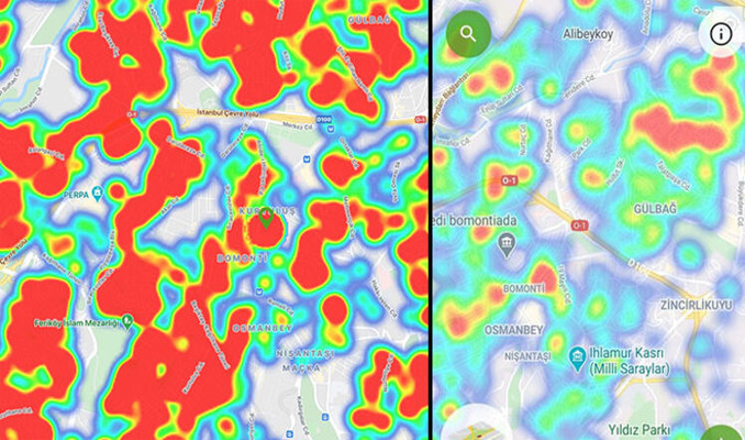 İstanbul koronavirüs haritası güncellendi