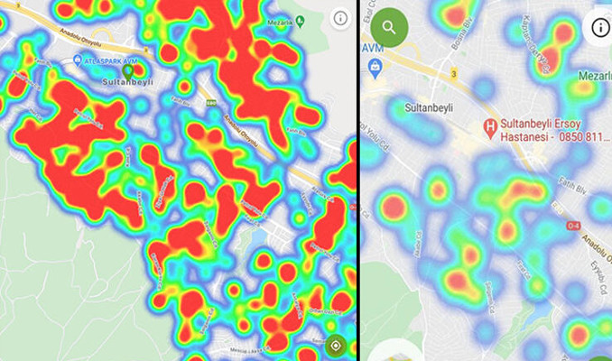 İstanbul koronavirüs haritası güncellendi