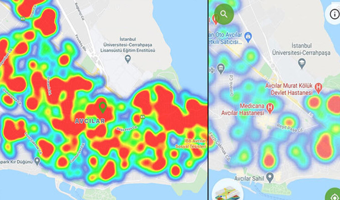 İstanbul koronavirüs haritası güncellendi