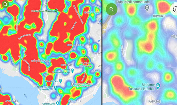 İstanbul koronavirüs haritası güncellendi