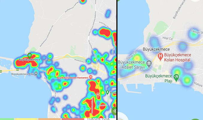 İstanbul koronavirüs haritası güncellendi