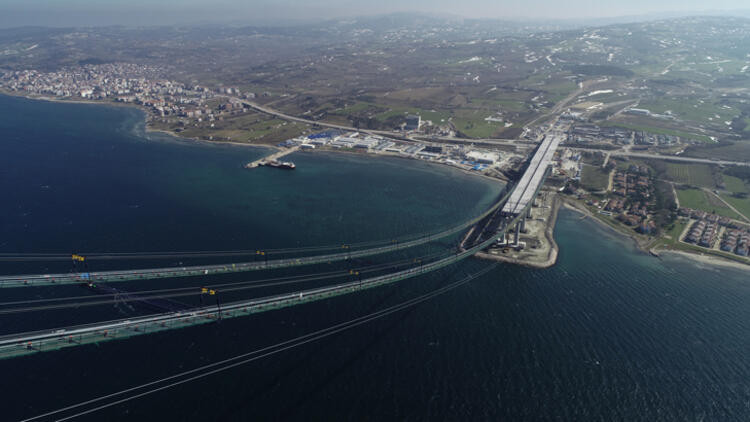 1915 Çanakkale Köprüsü ana kablolarının montajı başladı