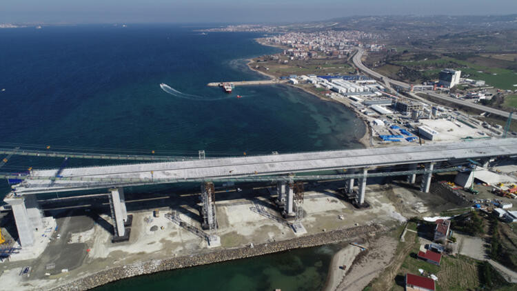 1915 Çanakkale Köprüsü ana kablolarının montajı başladı