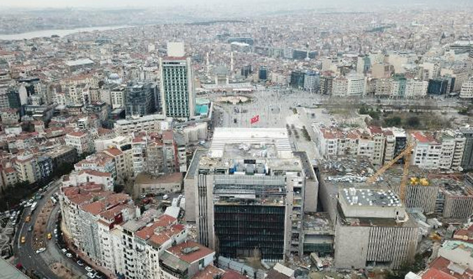 Taksim'deki AKM inşaatının %86'sı tamamlandı