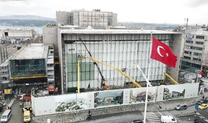 Taksim'deki AKM inşaatının %86'sı tamamlandı