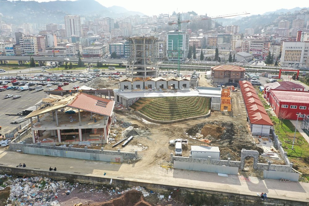 Rize'ye Guinness'e aday dev çay bardağı heykeli