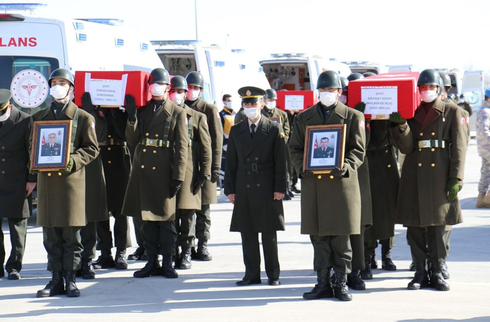 11 şehit Elazığ'dan törenle uğurlandı