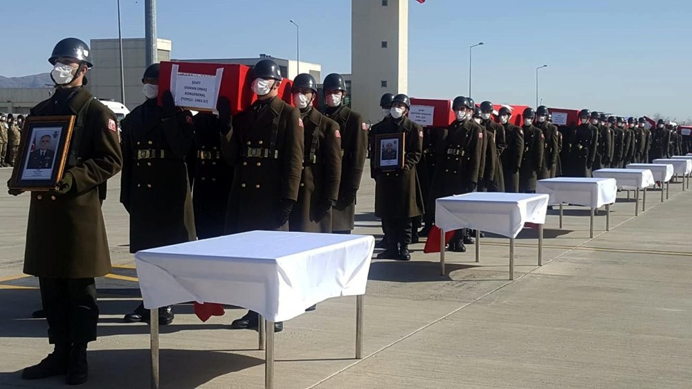 11 şehit Elazığ'dan törenle uğurlandı